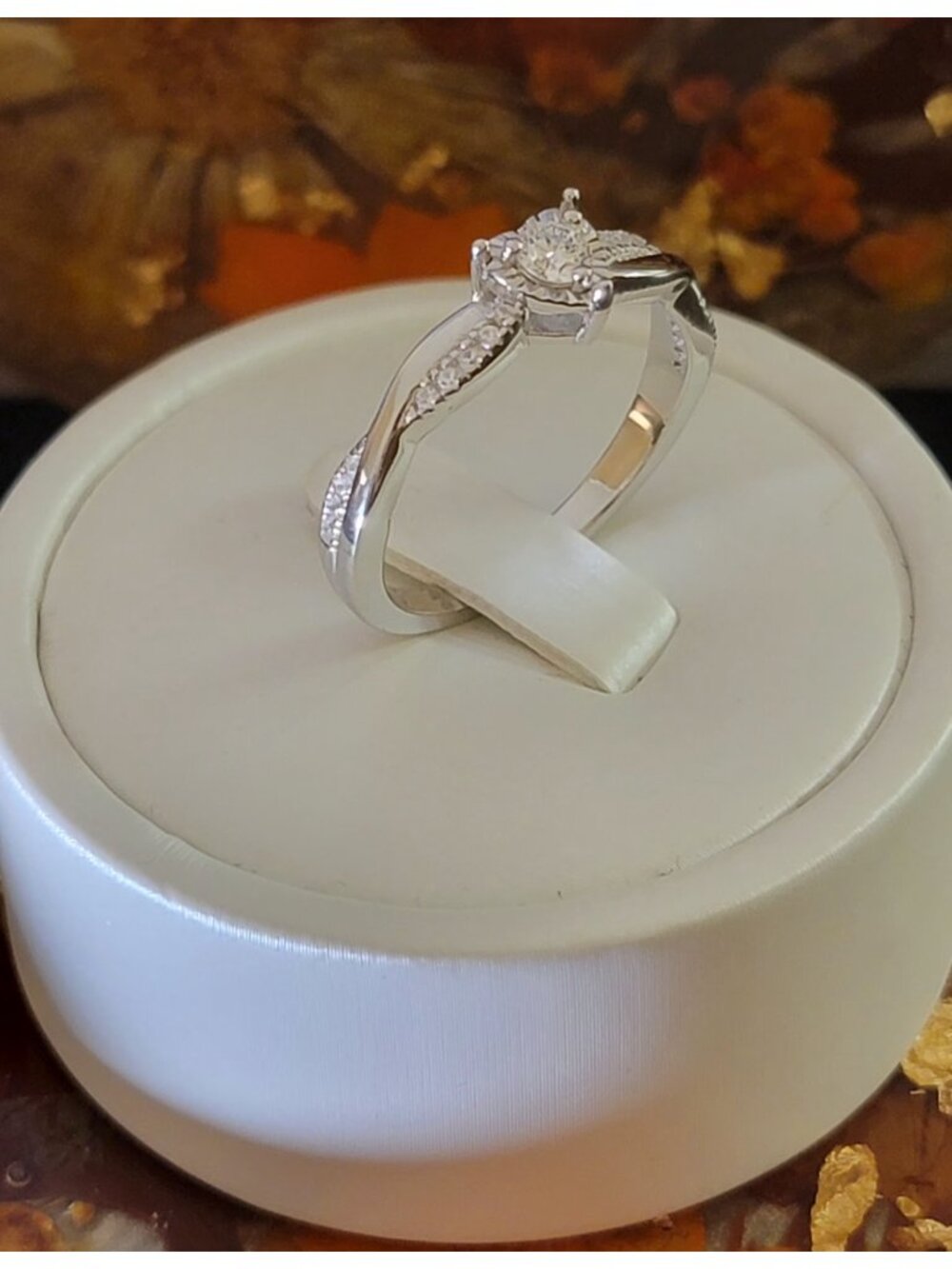 Lab Grown Diamond Heart Ring Size 9 S925 Moissanite Accents NWT